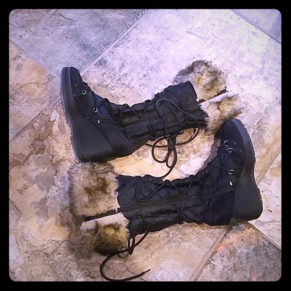 black boots